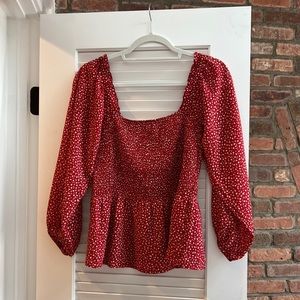 Madewell shirred top